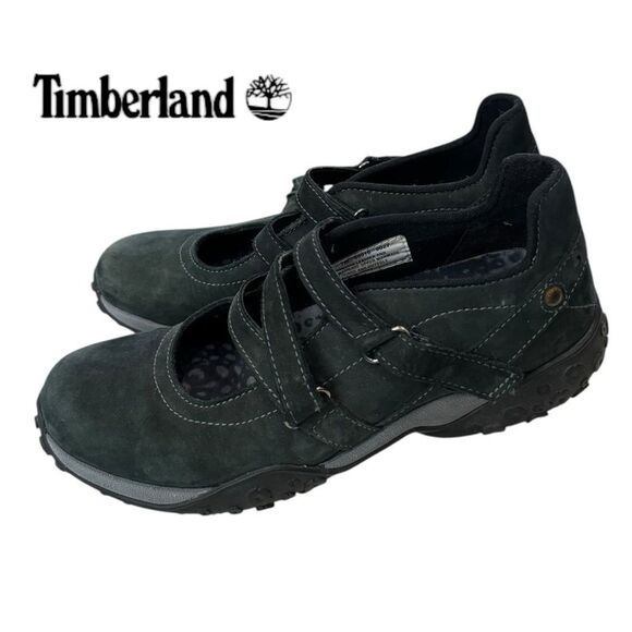 Timberland 49316 Green Suede Leather Criss Cross Mary Jane Trail Loafers 7 - Picture 2 of 6